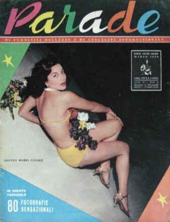 PARADE magazine side cover March 1959