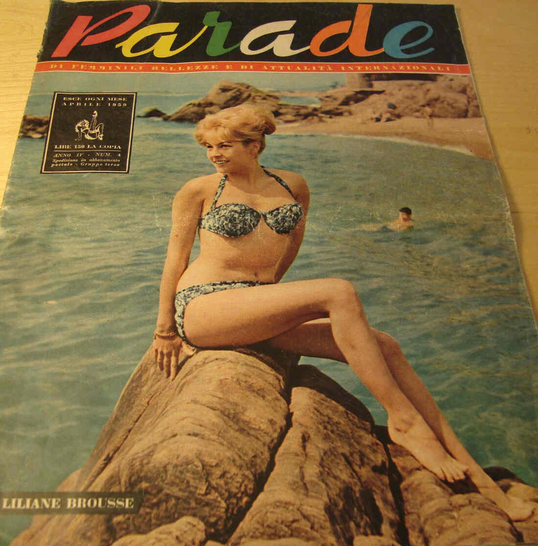 PARADE magazine side cover April 1959