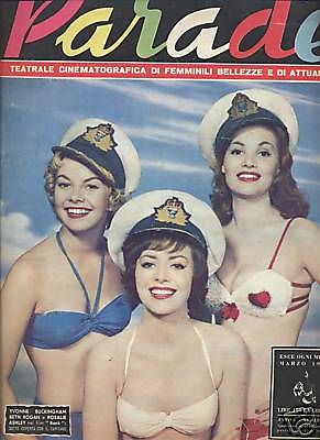 PARADE magazine side cover March 1960