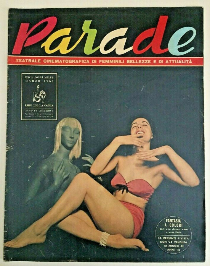 PARADE magazine side cover March 1961