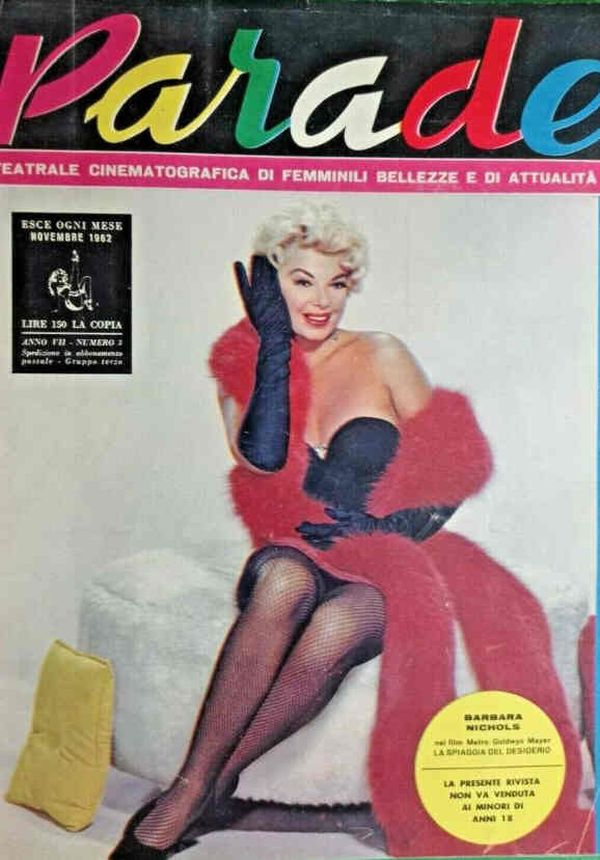 PARADE magazine side cover November 1962