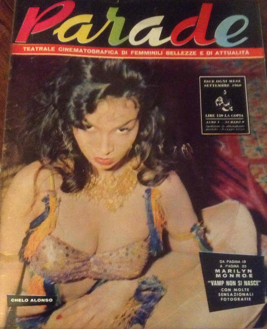 PARADE magazine side cover September 1960