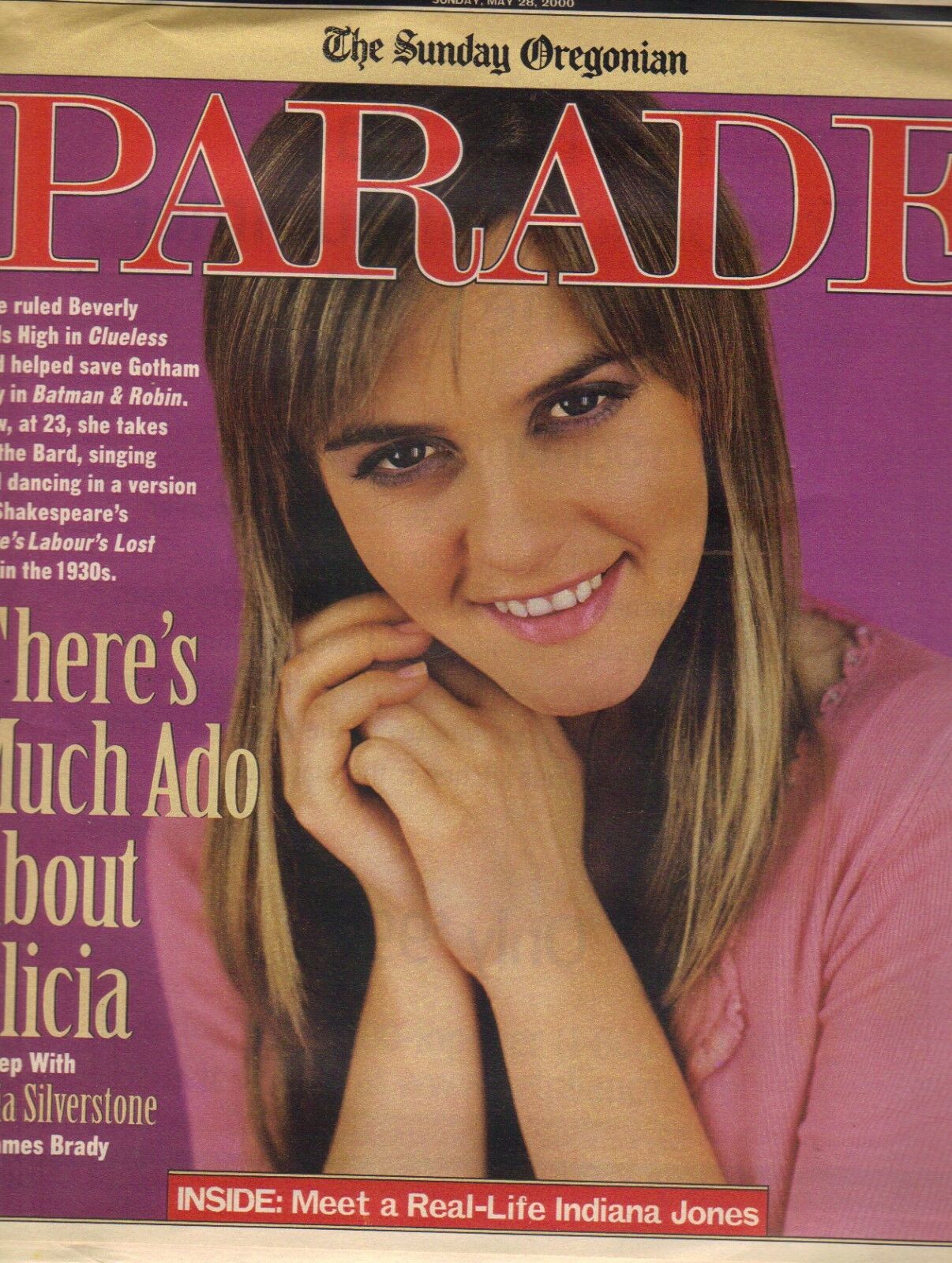 PARADE (USA) magazine side cover 28 May 2000