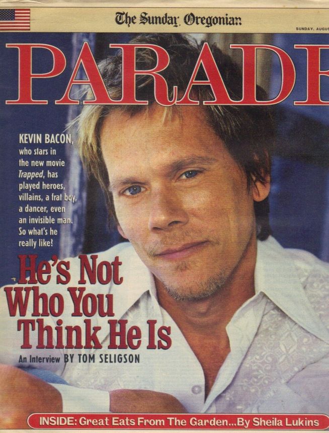 PARADE (USA) magazine side cover 25 August 2002