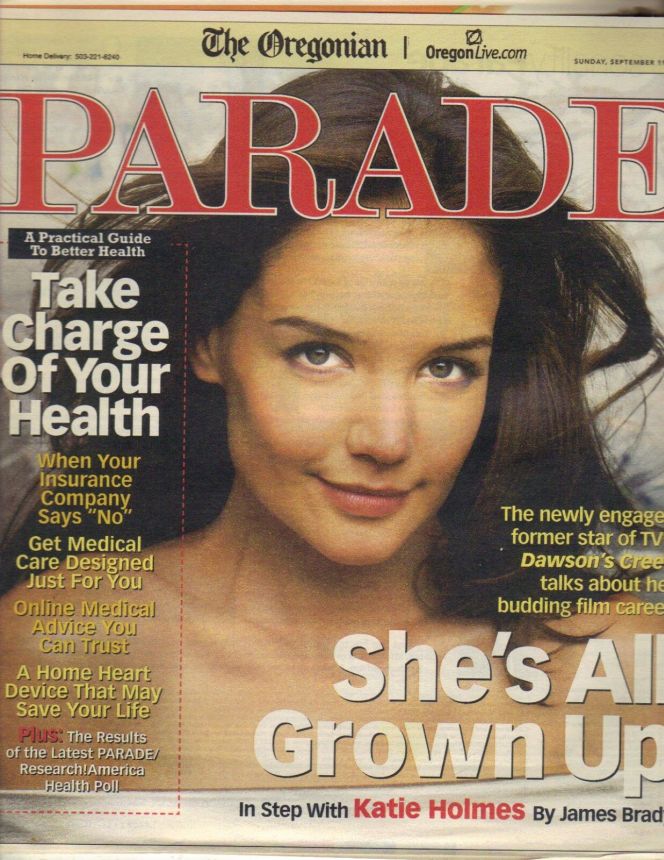 PARADE (USA) magazine side cover 19 September 2004