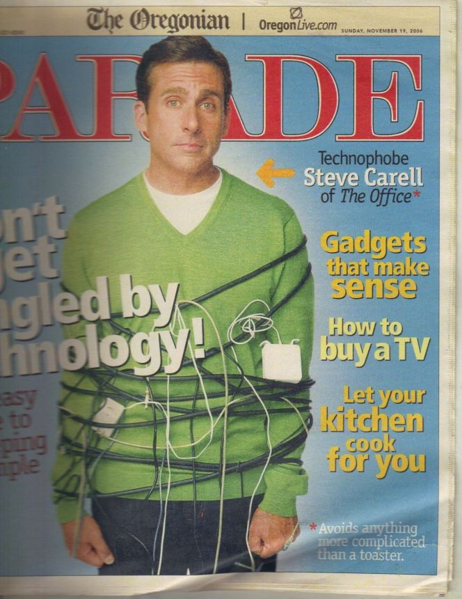 PARADE (USA) magazine side cover 19 November 2006