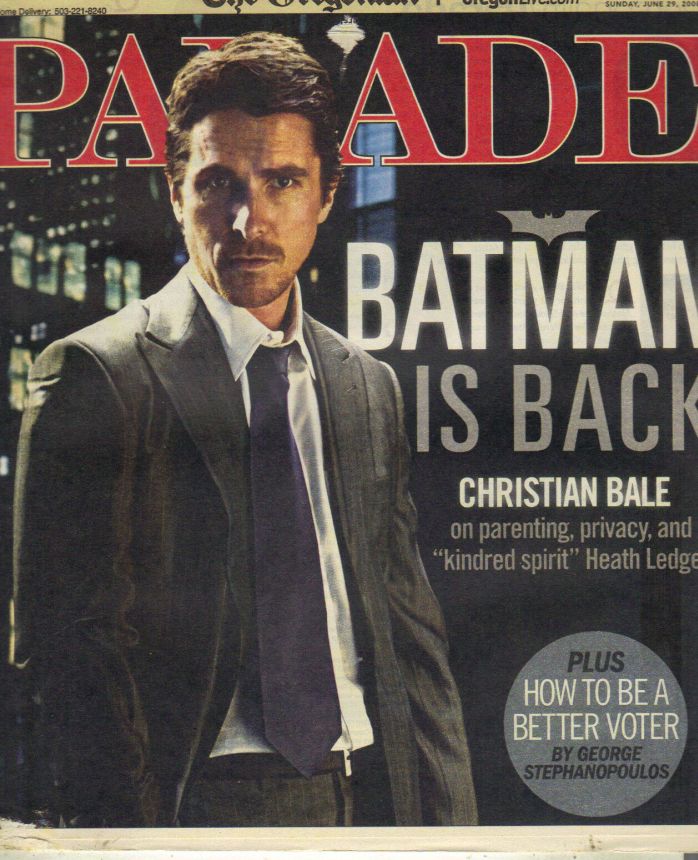 PARADE (USA) magazine side cover 29 June 2008