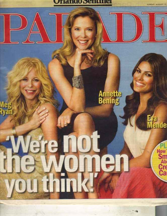 PARADE (USA) magazine side cover 10 August 2008