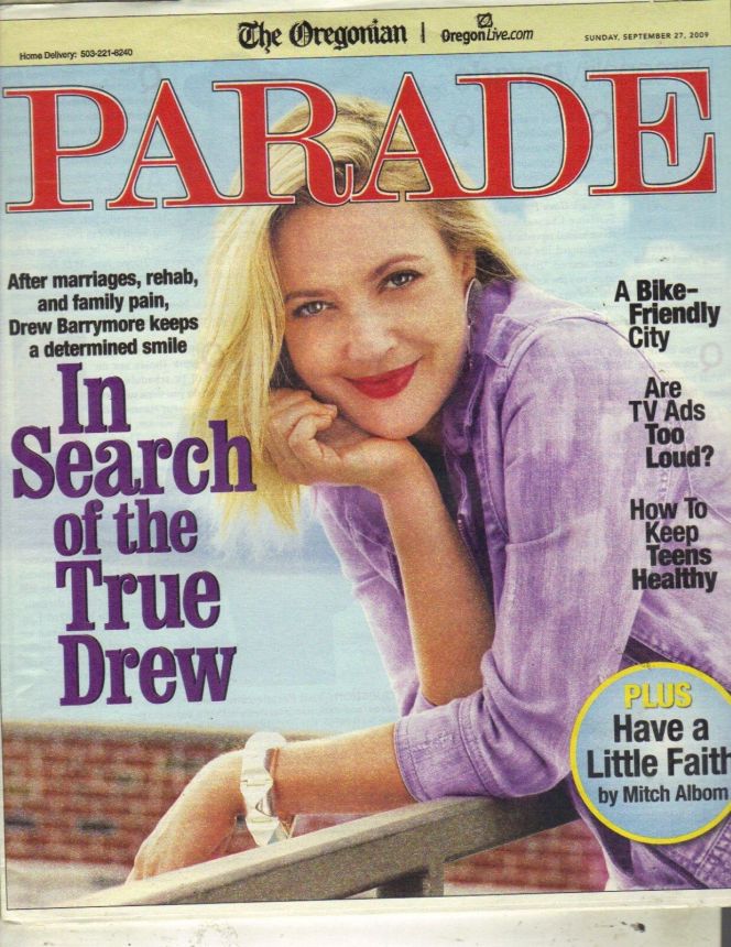 PARADE (USA) magazine side cover 27 September 2009