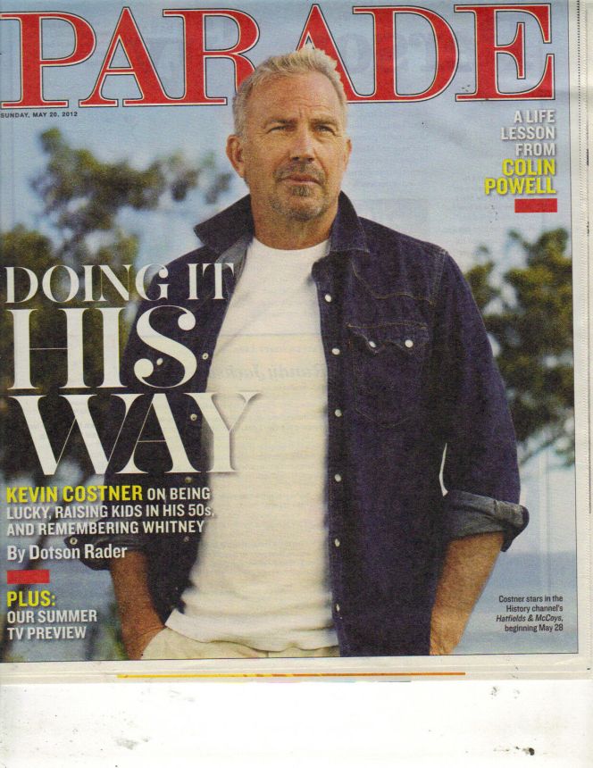 PARADE (USA) magazine side cover 20 May 2012
