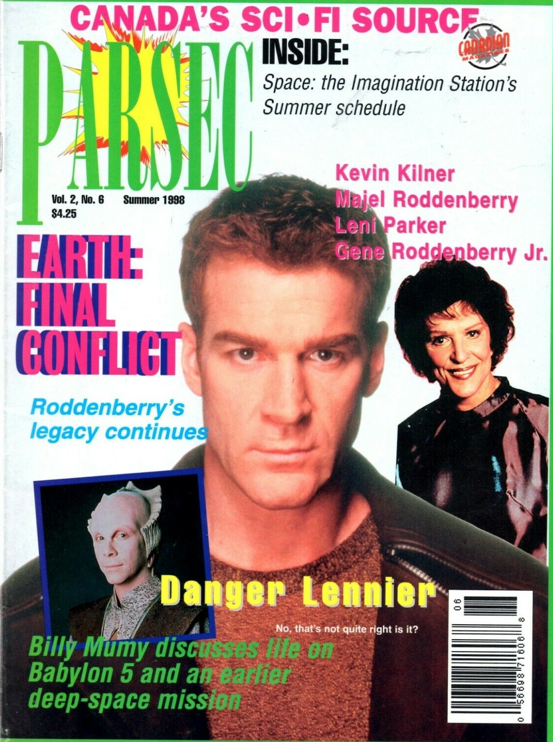 PARSEC magazine side cover  Vol 2 No  8 Summer 1998