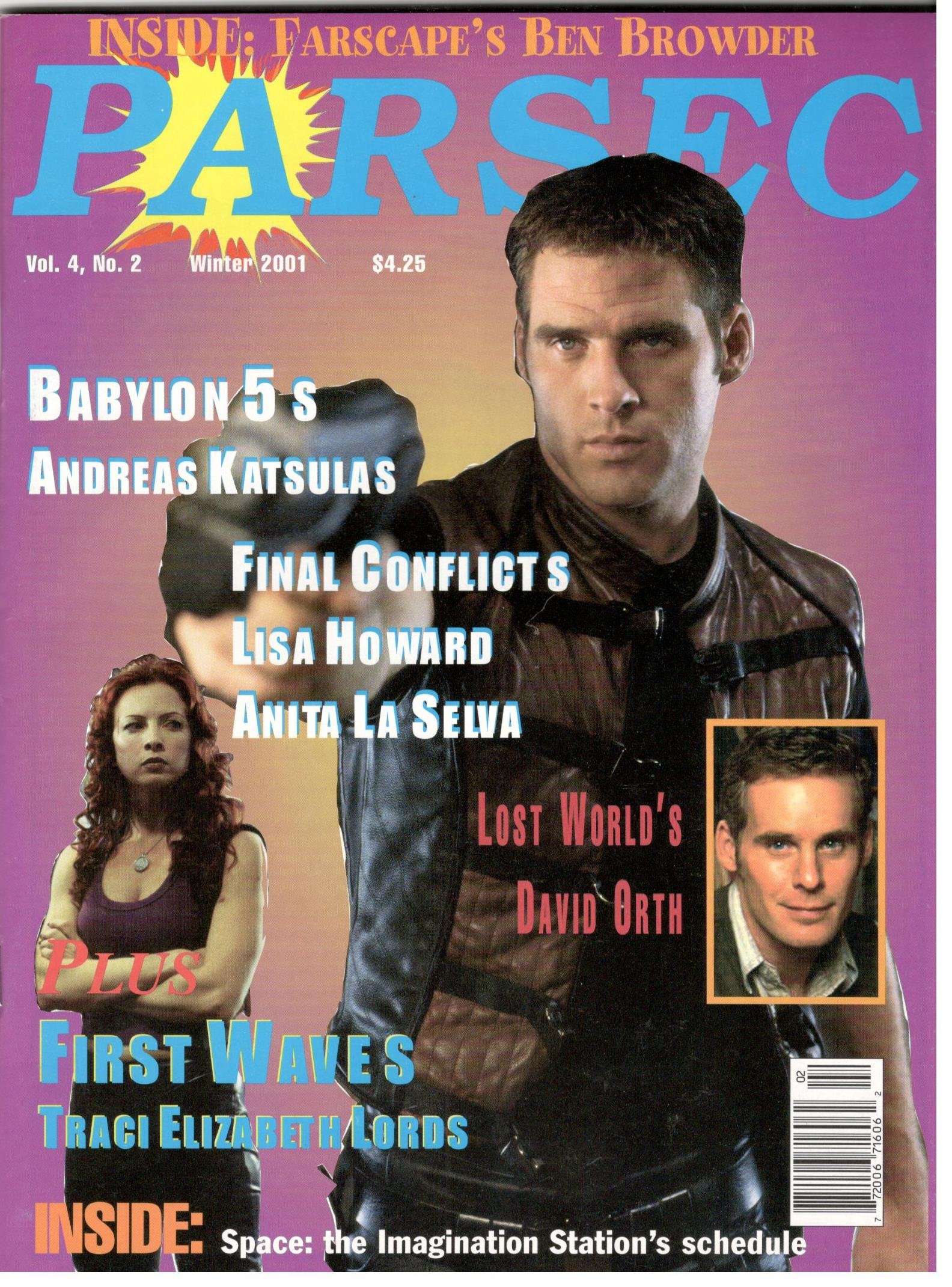 PARSEC magazine side cover  Vol 4 No  2 Winter 2001