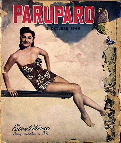 PARUPARO magazine side cover 3 October 1949