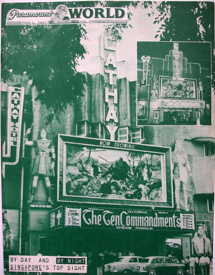 PARAMOUNT WORLD magazine side cover  July 1958
