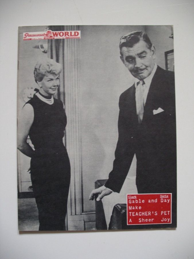 PARAMOUNT WORLD magazine side cover  January 1959