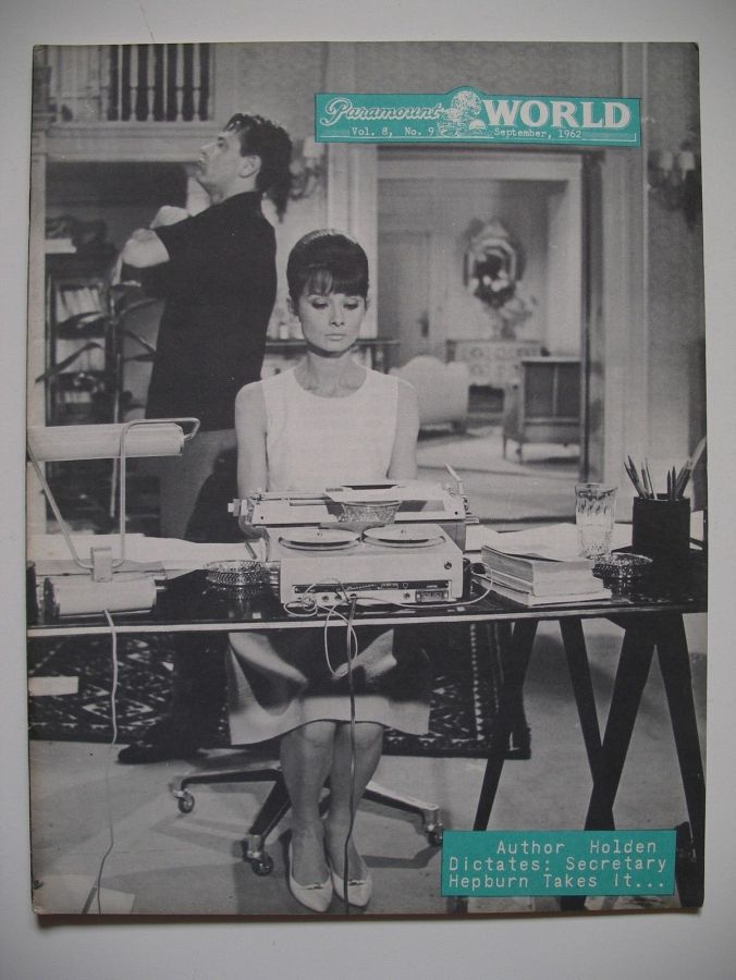 PARAMOUNT WORLD magazine side cover  September 1962