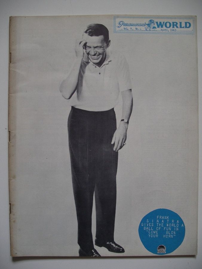 PARAMOUNT WORLD magazine side cover  April 1963