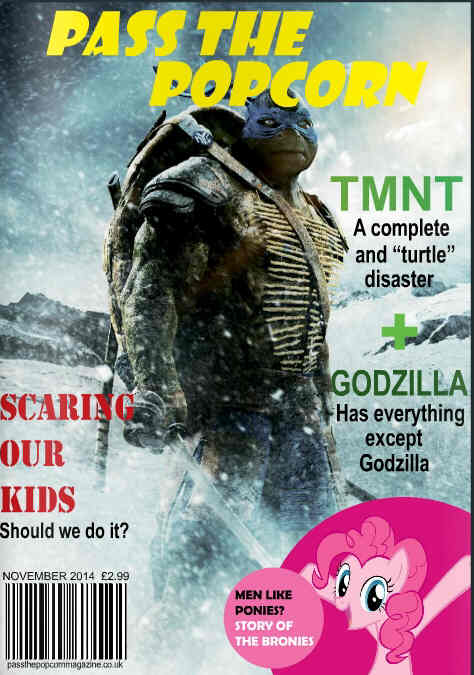 PASS THE POPCORN magazine side cover Issue 1 November 2014