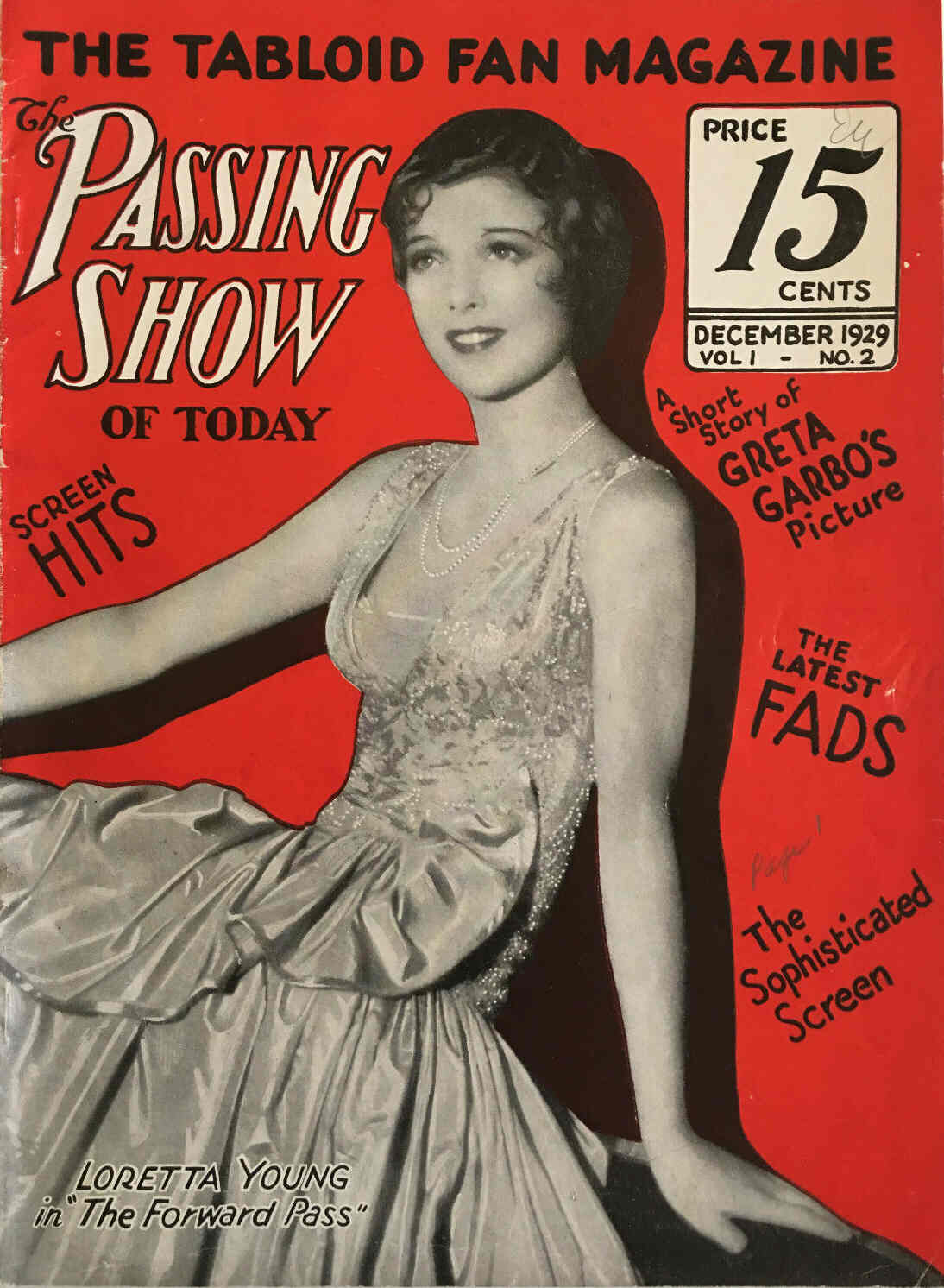 PASSING SHOW OF TODAY magazine side cover Issue 2 December 1929
