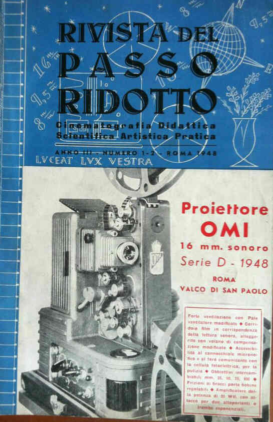 PASSO RIDOTTO magazine side cover Issue 1-2   1948