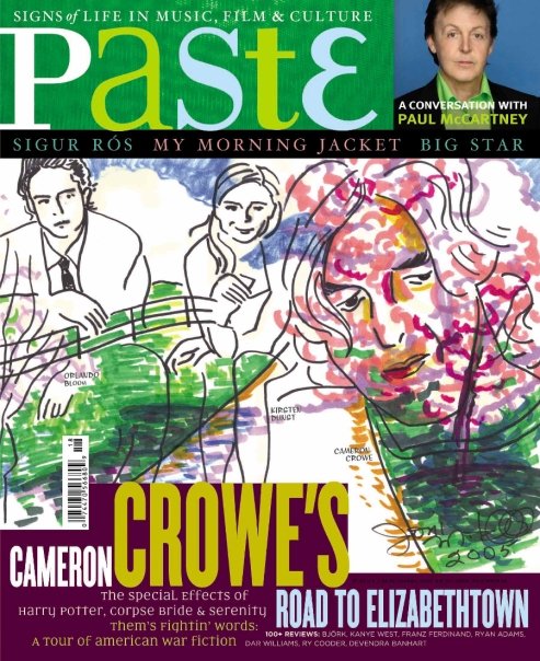 PASTE magazine side cover Issue 18 September 2005
