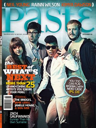 PASTE magazine side cover Issue 46 September 2008