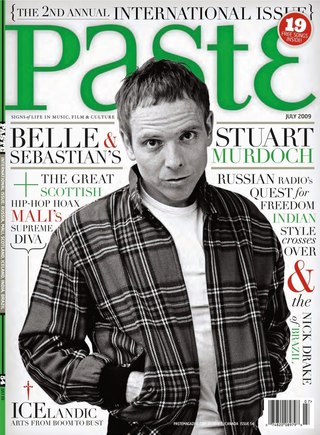 PASTE magazine side cover Issue 55 July 2009