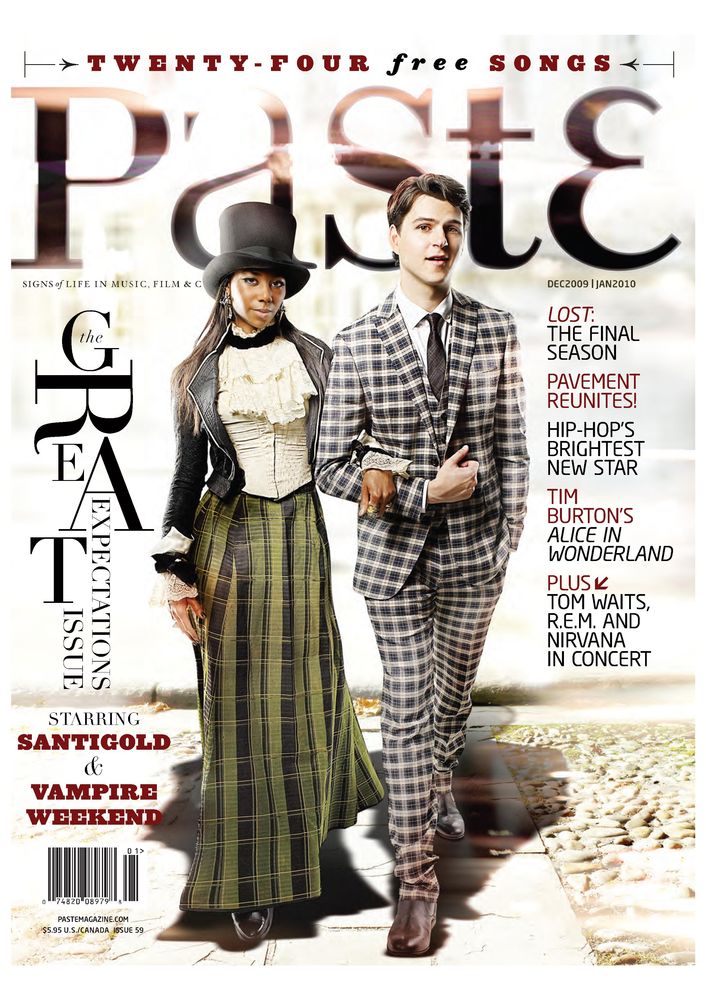 PASTE magazine side cover Dec./January 2010
