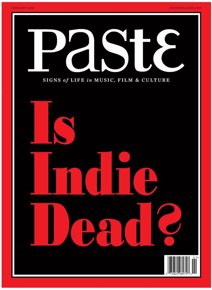 PASTE magazine side cover February 2010