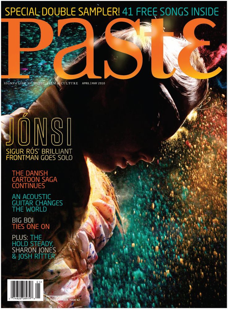 PASTE magazine side cover Issue 62 April/May 2010