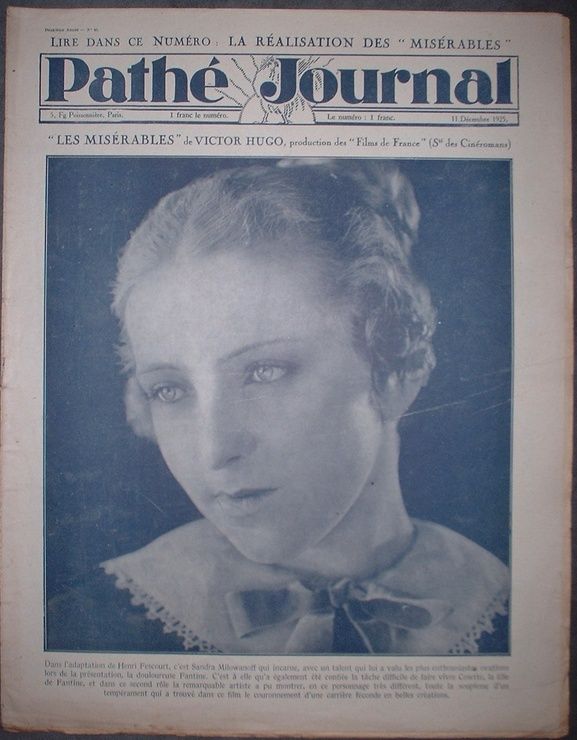 PATHE JOURNAL magazine side cover Issue 41 11 December 1925