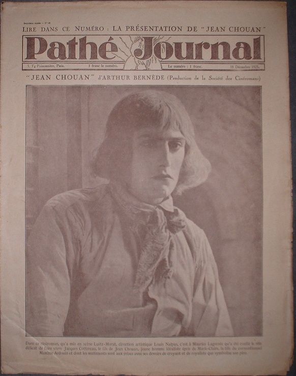 PATHE JOURNAL magazine side cover Issue 42 18 December 1925