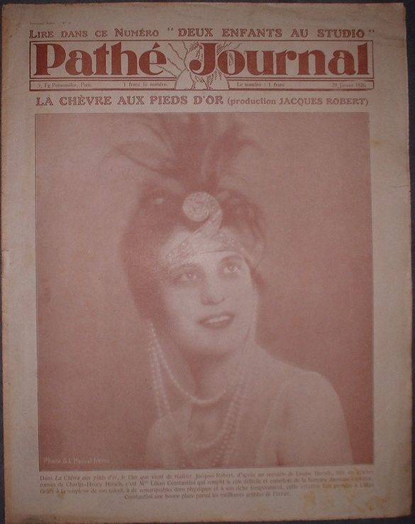 PATHE JOURNAL magazine side cover Issue 48 29 January 1926