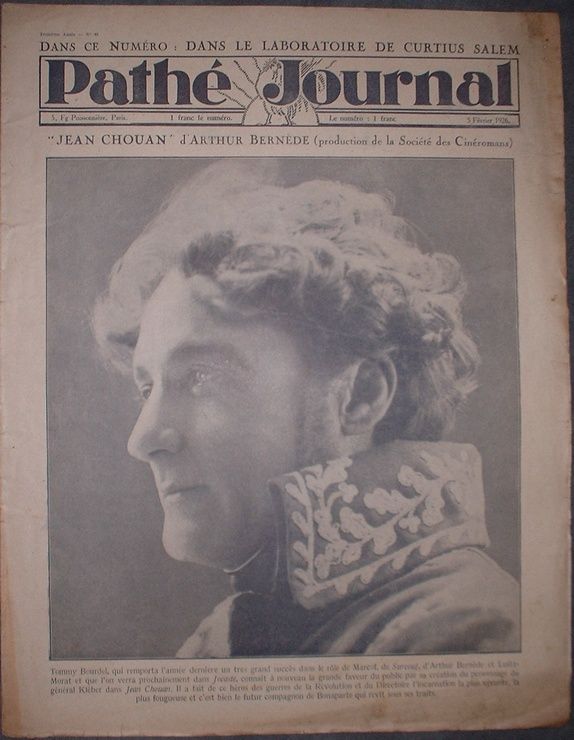 PATHE JOURNAL magazine side cover Issue 49 5 February 1926
