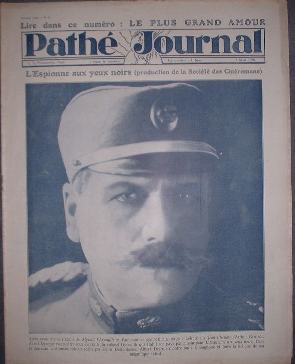 PATHE JOURNAL magazine side cover Issue 53 5 March 1926