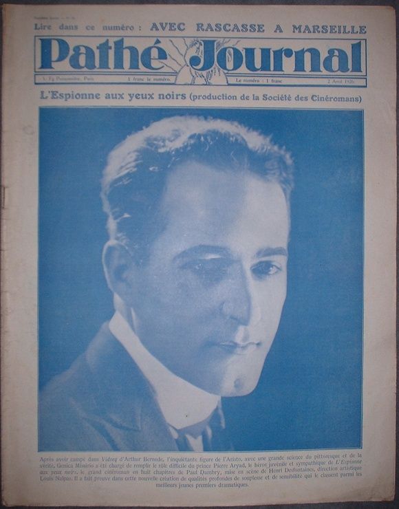 PATHE JOURNAL magazine side cover Issue 57 2 April 1926