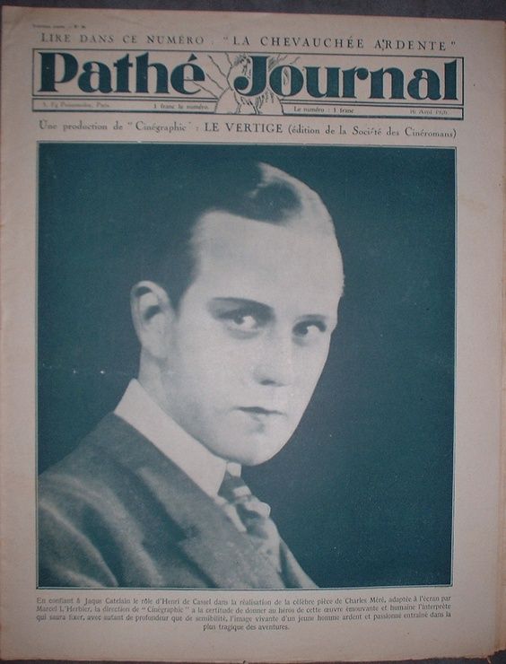 PATHE JOURNAL magazine side cover Issue 59 16 April 1926