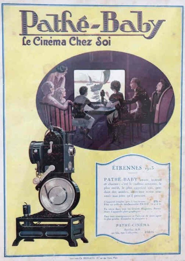 PATHE BABY magazine side cover January 1923