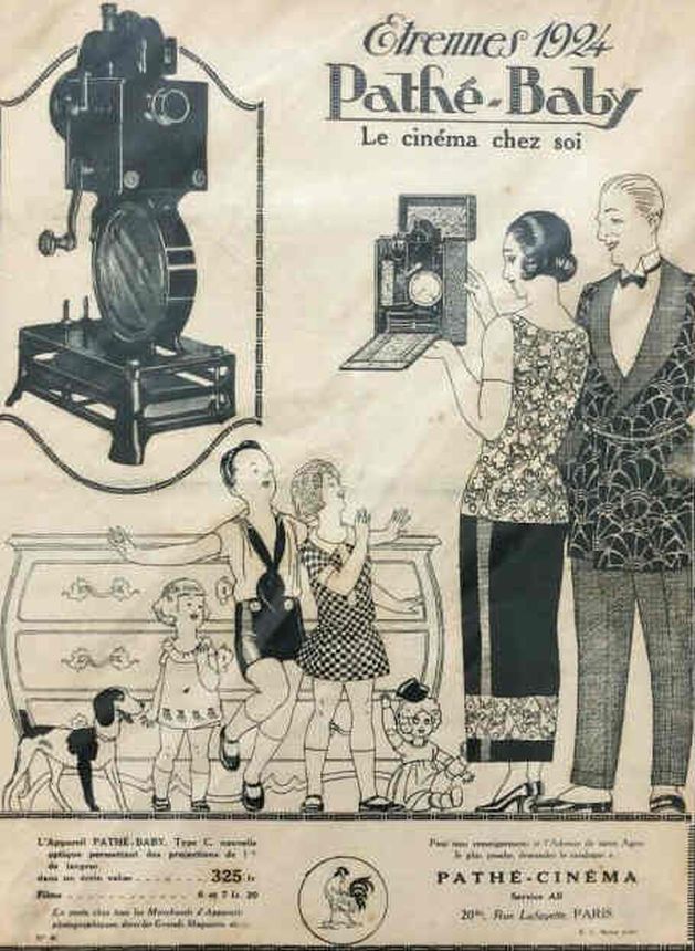 PATHE BABY magazine side cover  January 1924