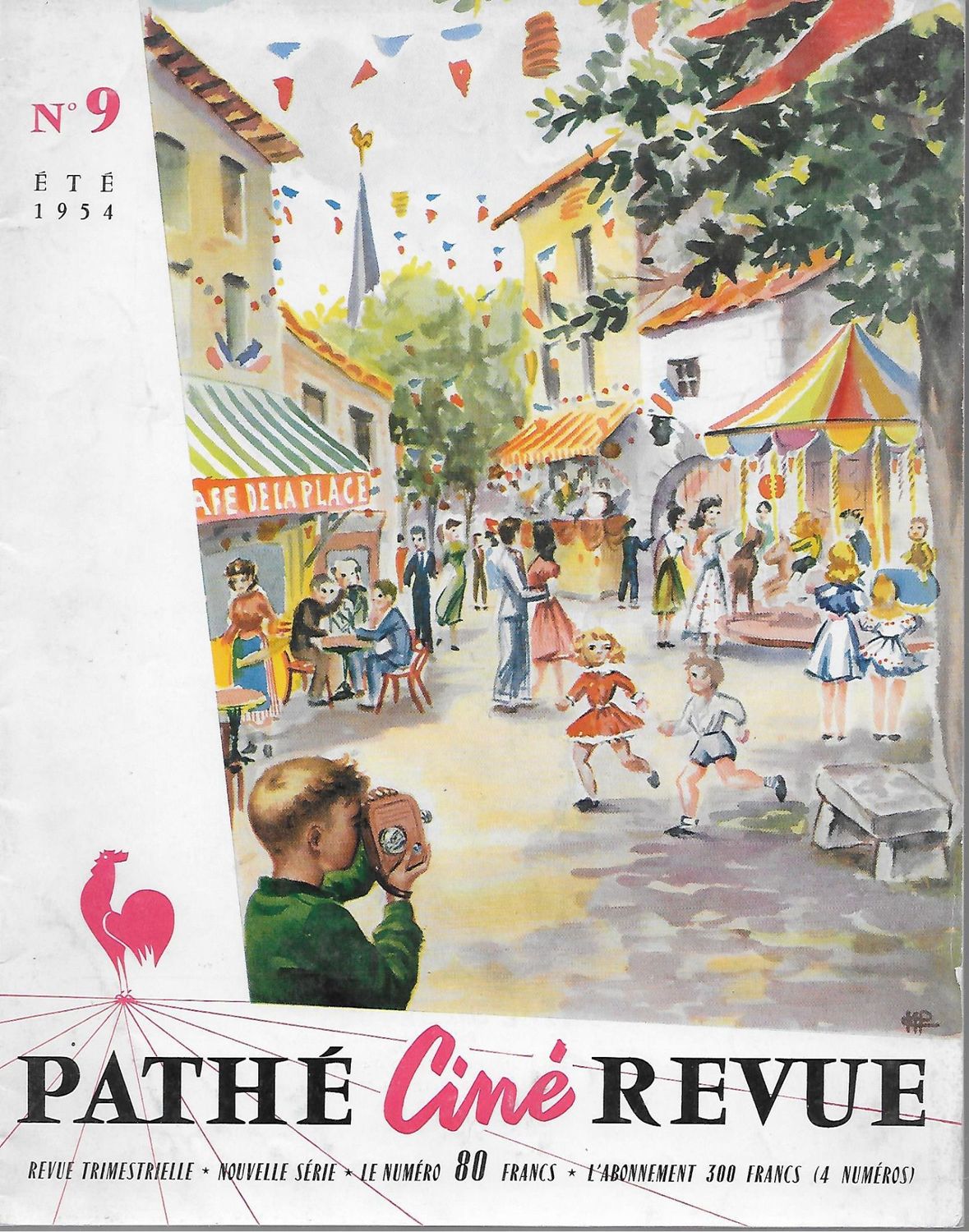 PATHE CINE REVUE magazine side cover Issue 9 Summer 1954