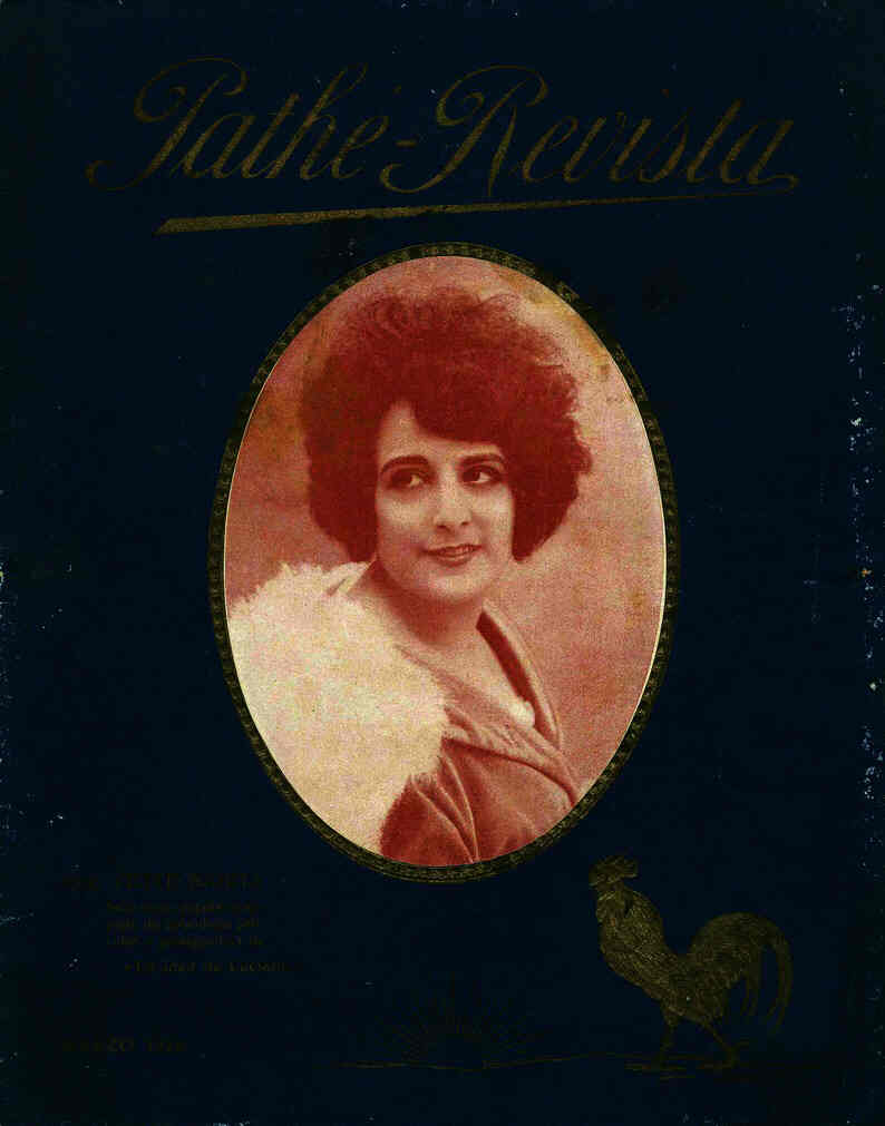 PATHE-REVISTA magazine side cover March 1917