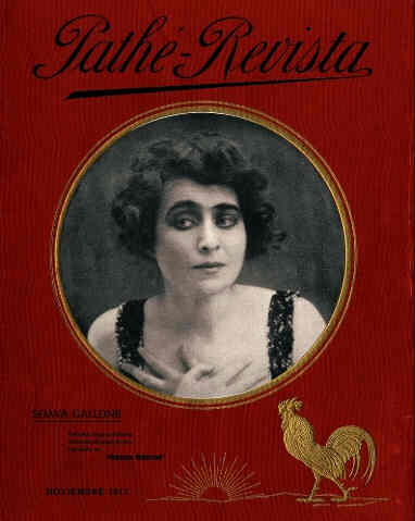 PATHE-REVISTA magazine side cover November 1917
