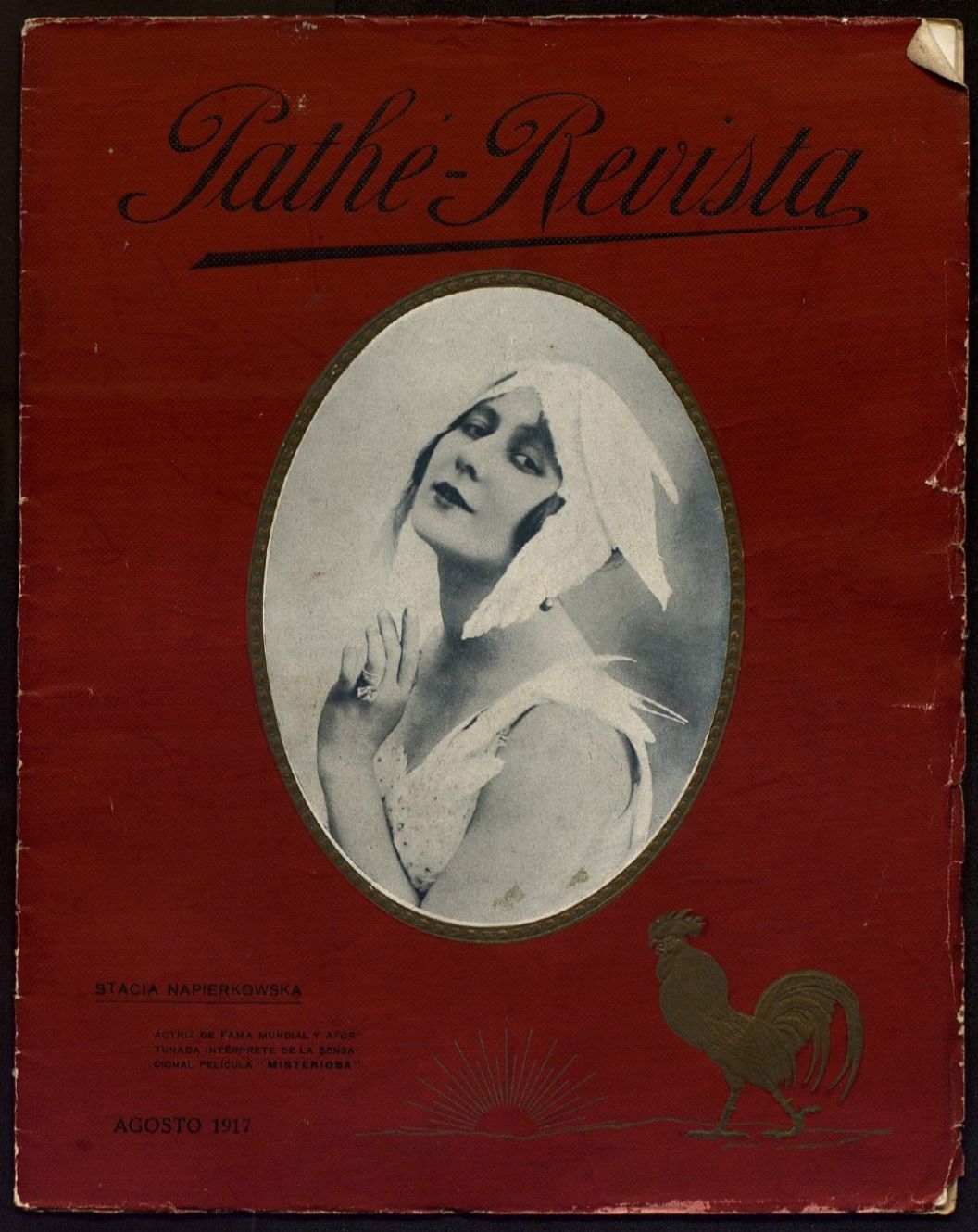 PATHE-REVISTA magazine side cover  August 1917