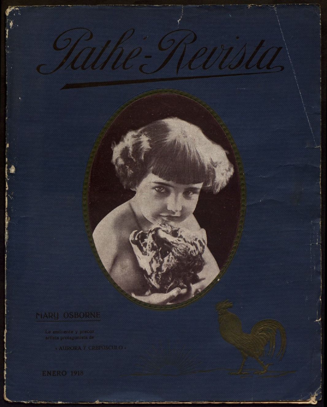 PATHE-REVISTA magazine side cover  January 1918