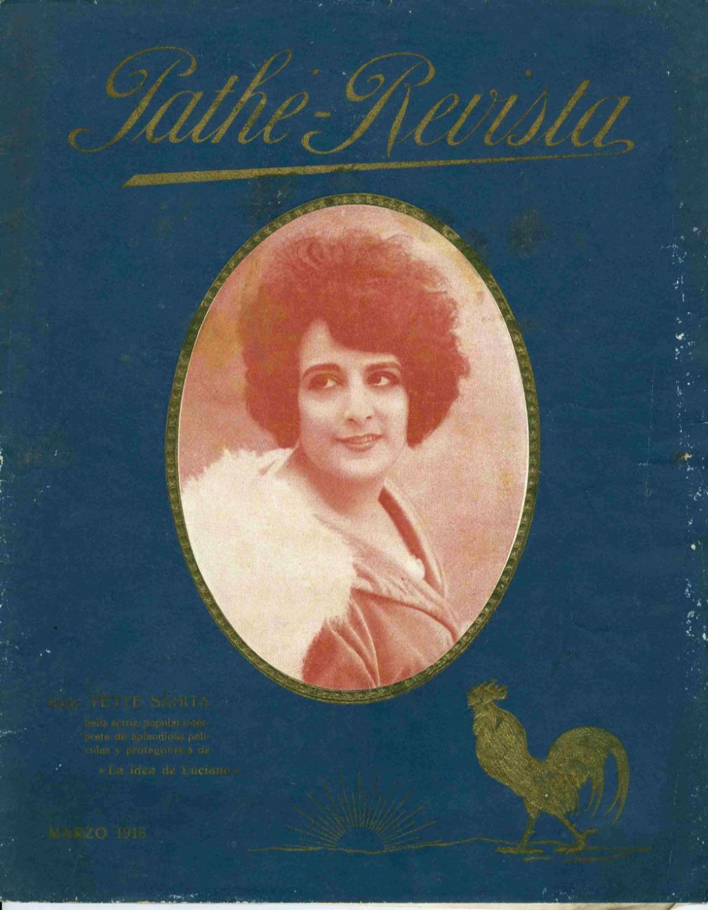 PATHE-REVISTA magazine side cover  March 1918