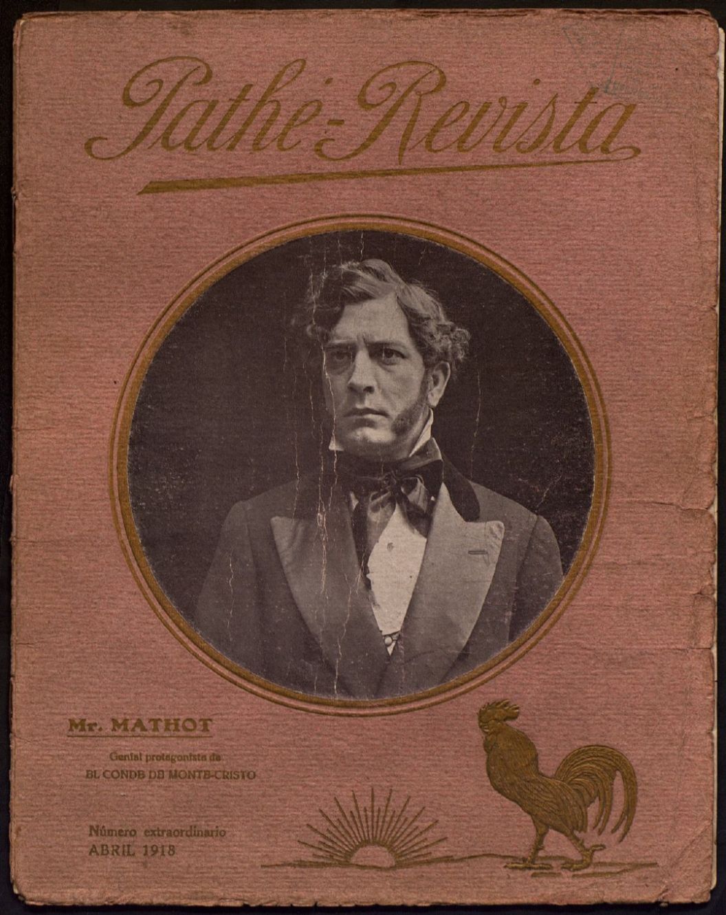 PATHE-REVISTA magazine side cover  April 1918