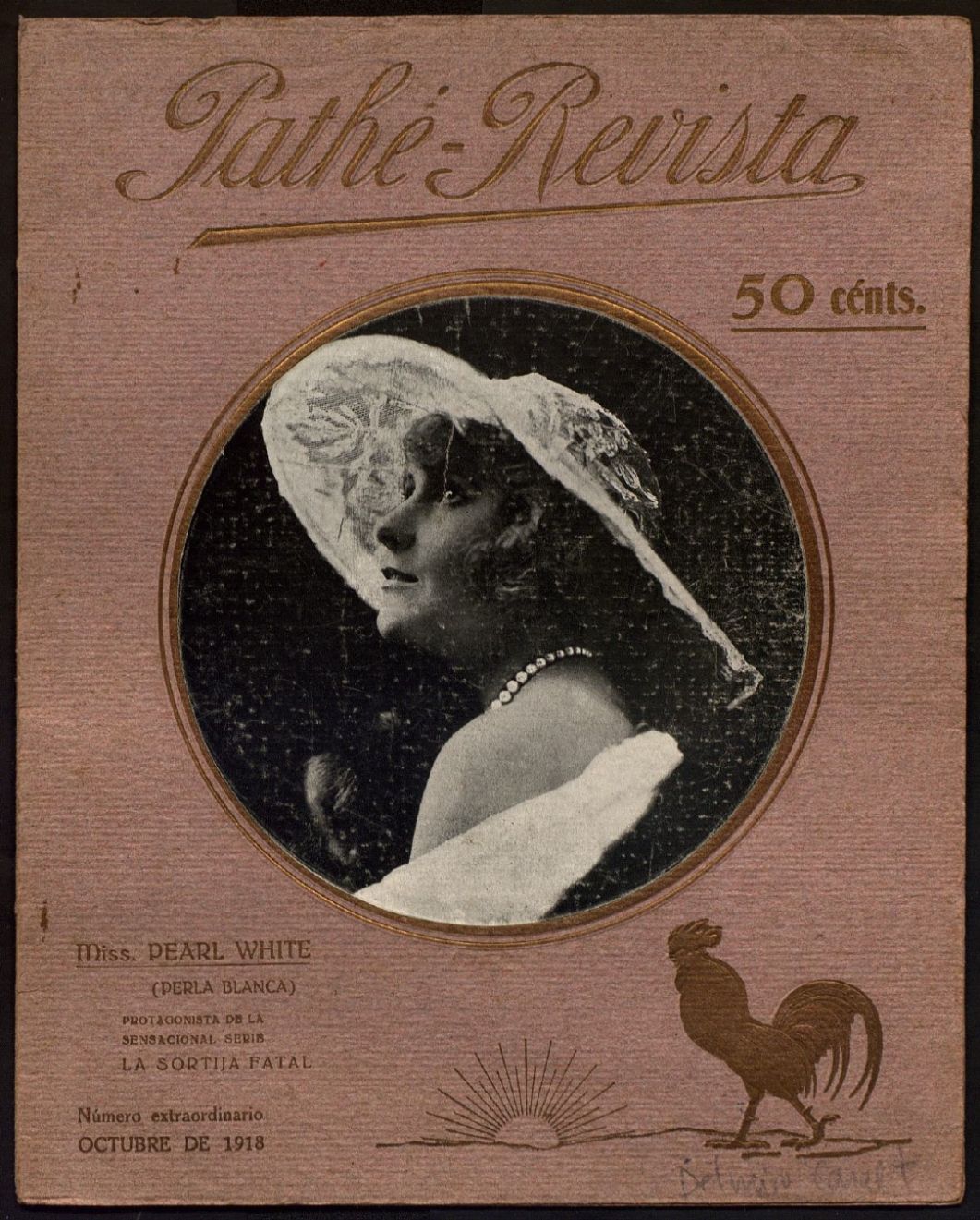 PATHE-REVISTA magazine side cover  October 1918