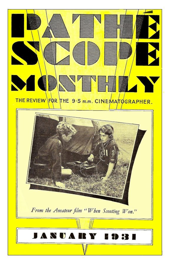 PATHESCOPE MONTHLY magazine side cover January 1931
