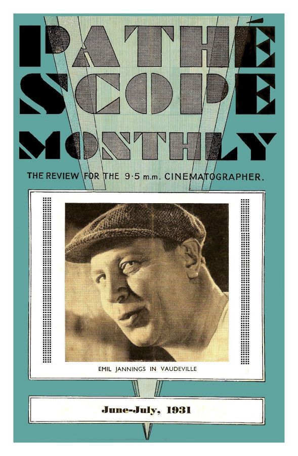 PATHESCOPE MONTHLY magazine side cover June-July 1931
