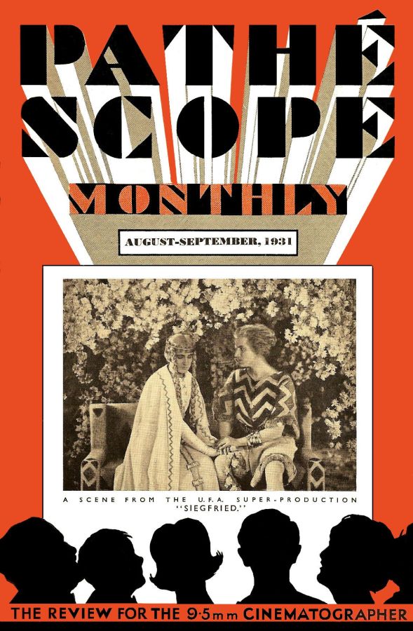 PATHESCOPE MONTHLY magazine side cover August-September 1931